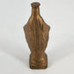 Gold Tone Metal Virgin Mary Statue 4.25" Catholic Religious Figurine Vintage
