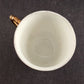 2 Porcelain Elegance Demitasse Expresso Cup Swirl Pattern 2758 White w Gold Gilt