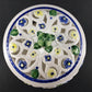 Bombay Style Porcelain Potpourri Covered Dish Floral Reticulated Bowl w Lid