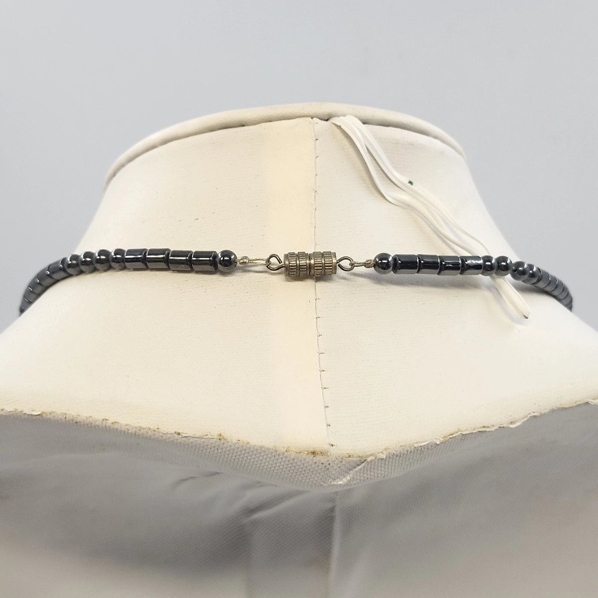 Black Beaded Necklace Blue Arrowhead Pendant 11.5" Southwestern Style Jewelry