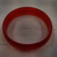 Orange Lucite Chunky Bangle Bracelet Round Acrylic Resin Fashion Women's Jewelry