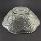 Imperial Glass Clear Bowl Antique Hobstar Criss-Cross Sawtooth Edge 10" 1909