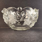 Mikasa Parisian Ivy Crystal Glass Serving Bowl Clear w Frosted Leaves 8¾" S5199