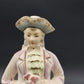 Colonial Man & Woman Figurines 10.5" Painted Porcelain Bisque Occupied Japan