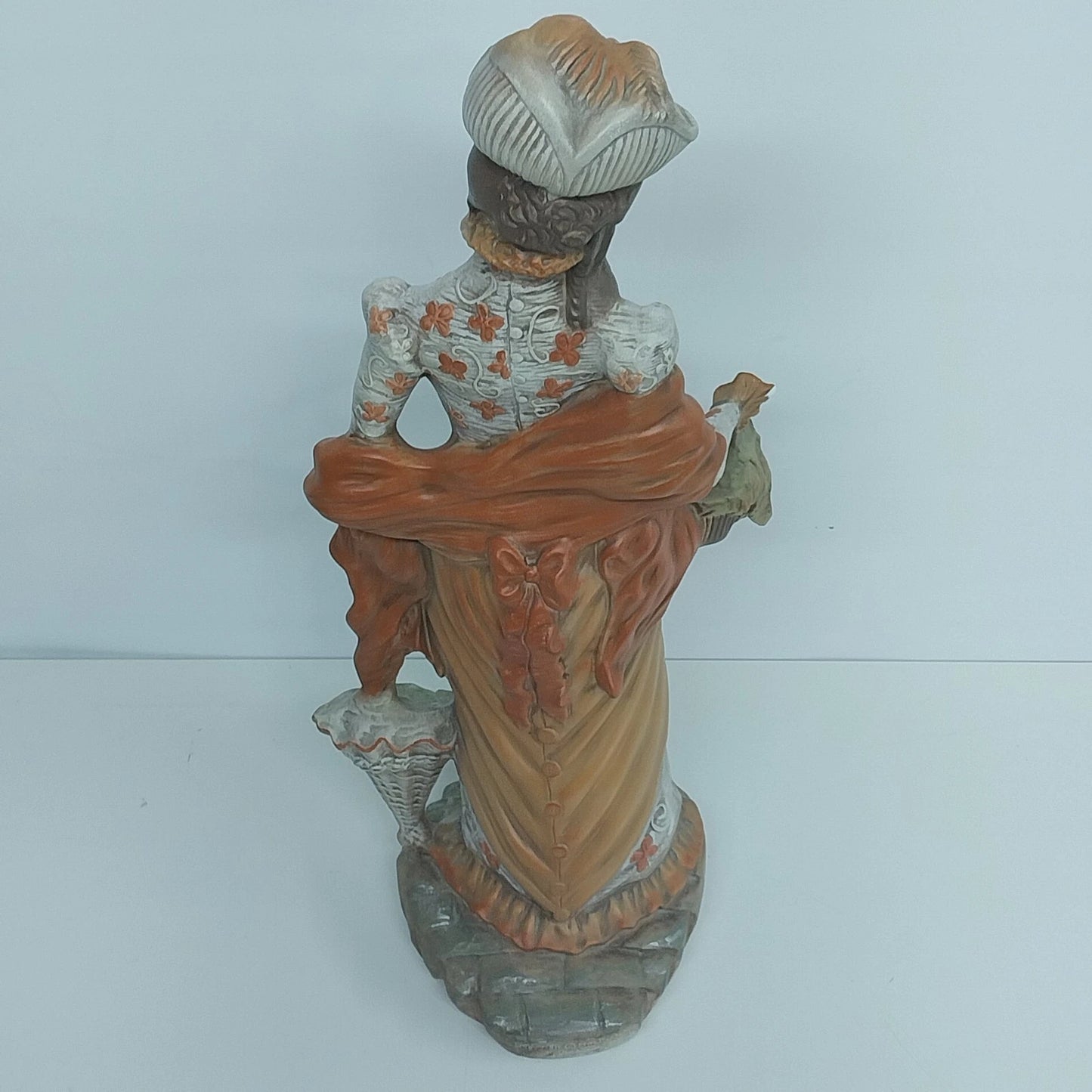 Atlantic Mold Western Woman Figurine 22in Ceramic Statue Prairie Lady Vintage