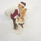Christmas Squirrel Figurine 4.25" Santa Hat Mailbox Top Collection #4709 Vintage