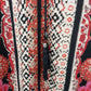 Angie Boho Floral Tunic Top Womens Medium Black Pink Rose