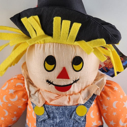 Spooky Friend 22" Halloween Scarecrow Plush Stuffed Toy C R Seasons 1996 NWT