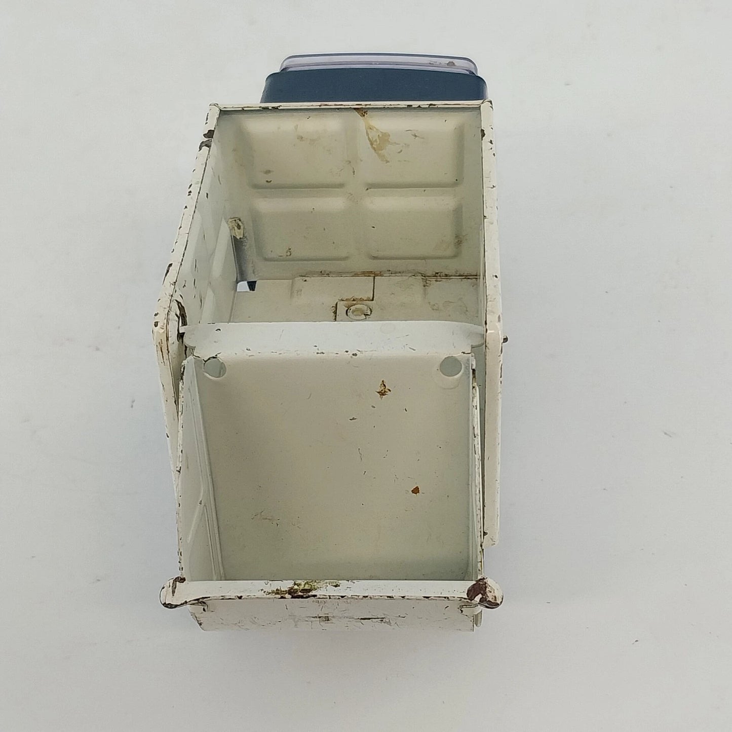 Tonka Mini Blue White Garbage Sanitation Truck Diecast Pressed Steel Vtg USA