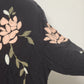 Living Doll Floral Zip Up Jacket XL Black Y2K Goth Fairy Top