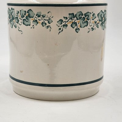 Corelle Callaway White Green Ivy Canister 8" Corning Ware Floral Lines China