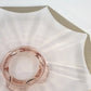 Tiffin Rambler Rose Pink Depression Glass 10" Octagon Underplate Gold Trim 1930s