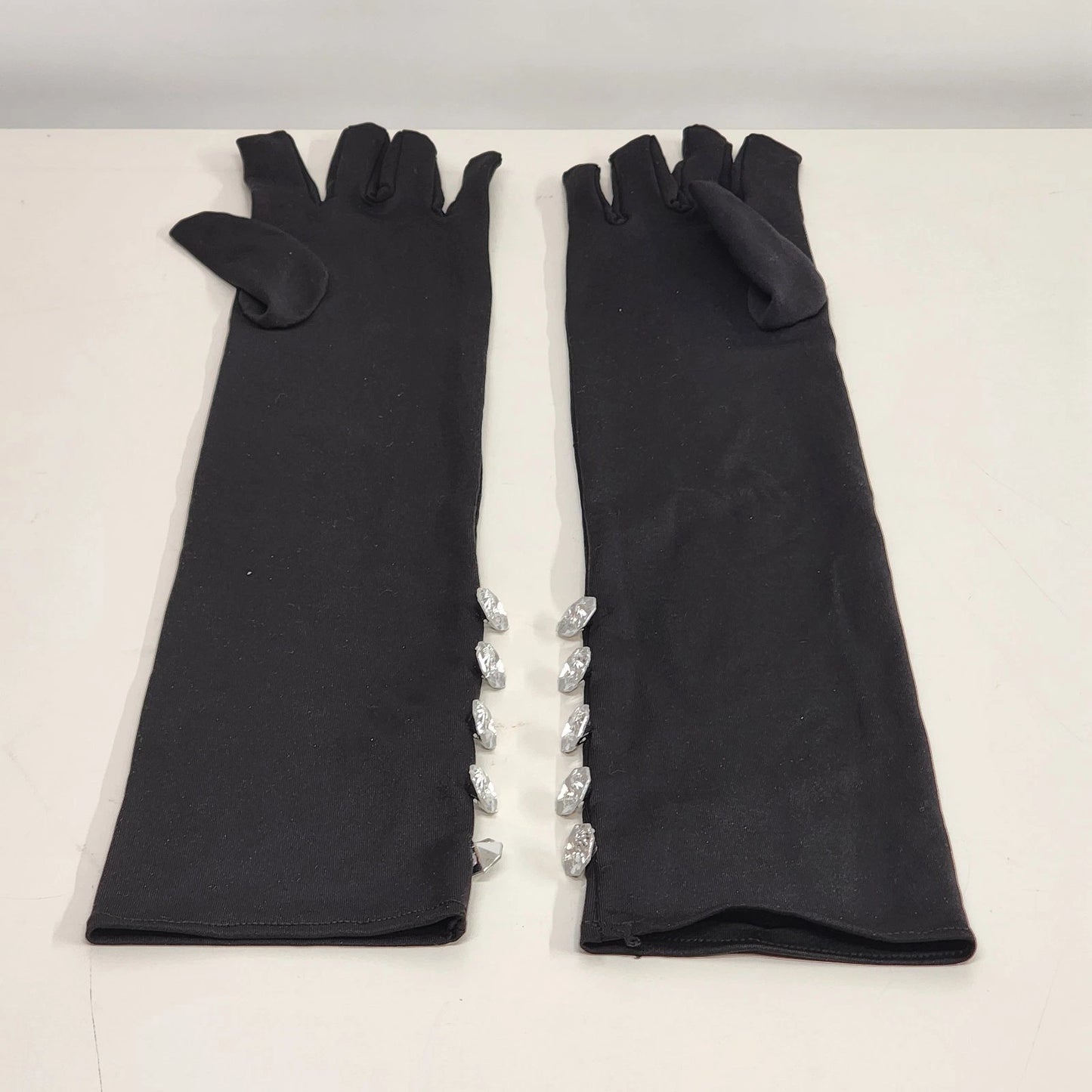Amscan Black Opera Gloves 20 Inch Rhinestone Formal Costume