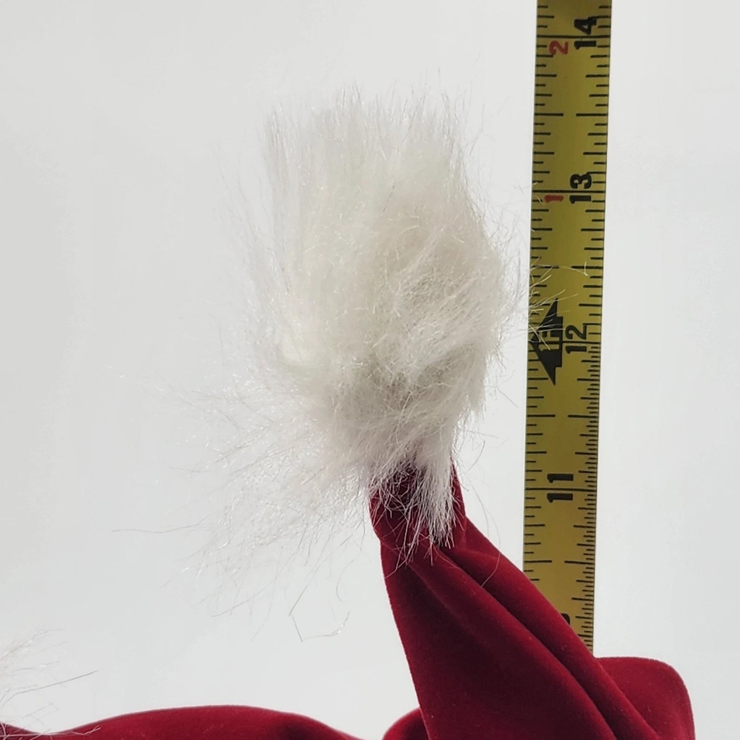 Santa Shelf Sitter Figurine with Puppy on his Shoulder Vest & Coat w Sweatpants