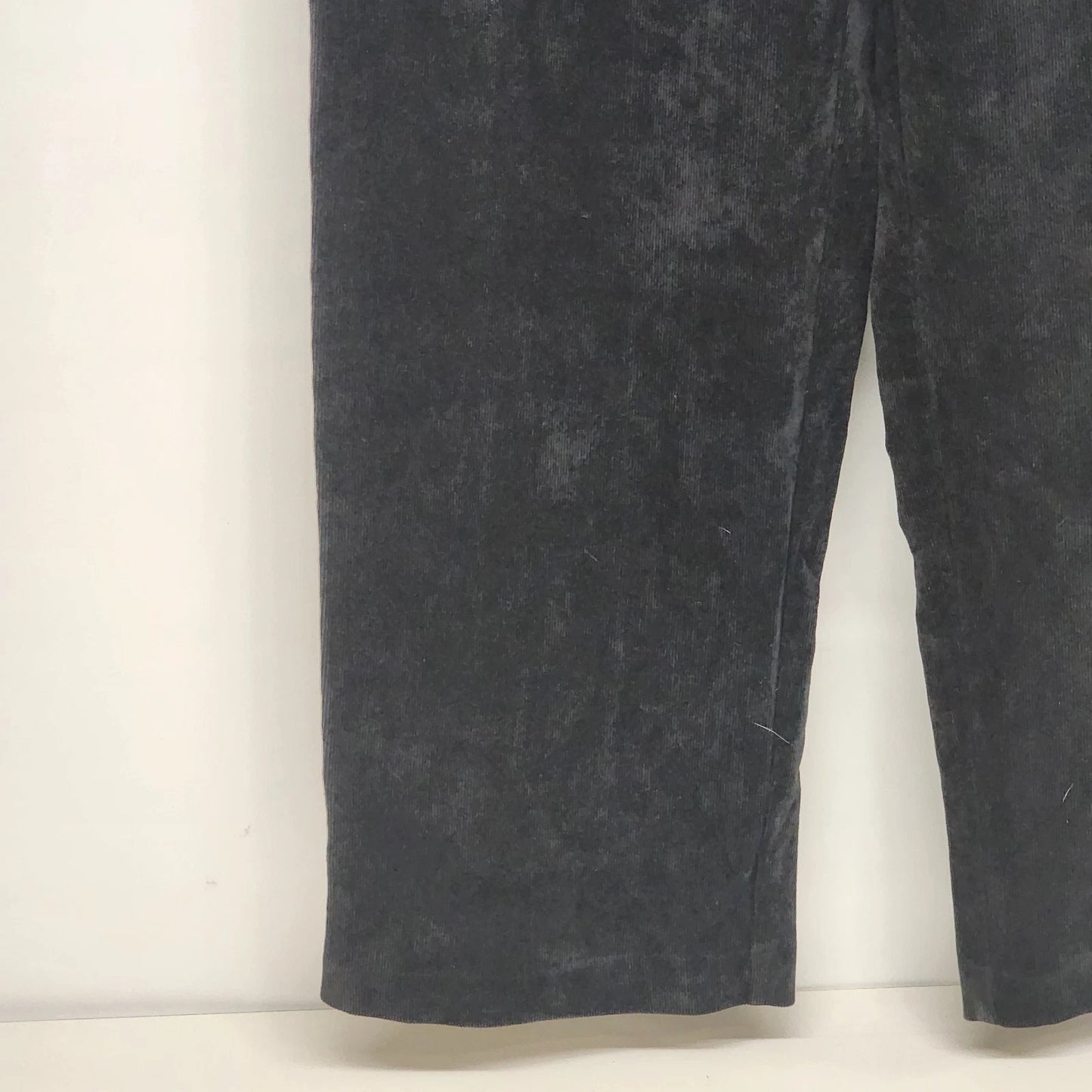 Breckenridge Women's 12P Petite Pants Grey Suede-Like Soft Straight Leg Pockets