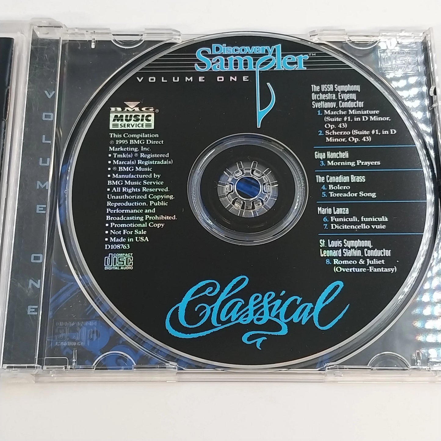 Discovery Sampler Jazz Classical Volume One 2 CD Lot Roy Ayers Mario Lanza 1995
