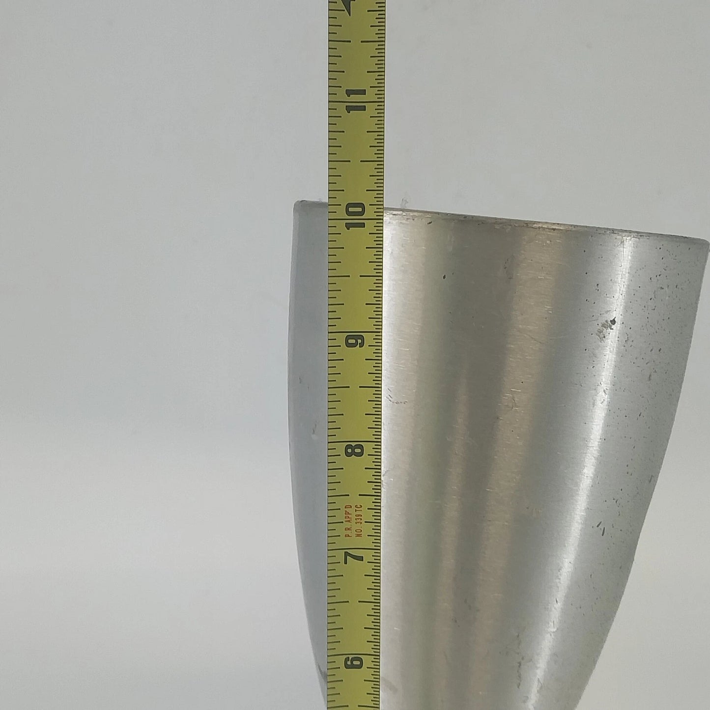 Swivelite Atomic Cone Ceiling Light Fixture Brushed Aluminum Metal Lamp 10" MCM