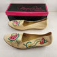 Canvas Beacon Shoes Yellow WaterMelon 10 W Ladies Vintage Wedge NEW Rope Slip-On
