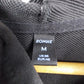 Romwe Men's Sinister Grunge Hoodie Black Poly Knit Streetwear Graphic Goth Sz M