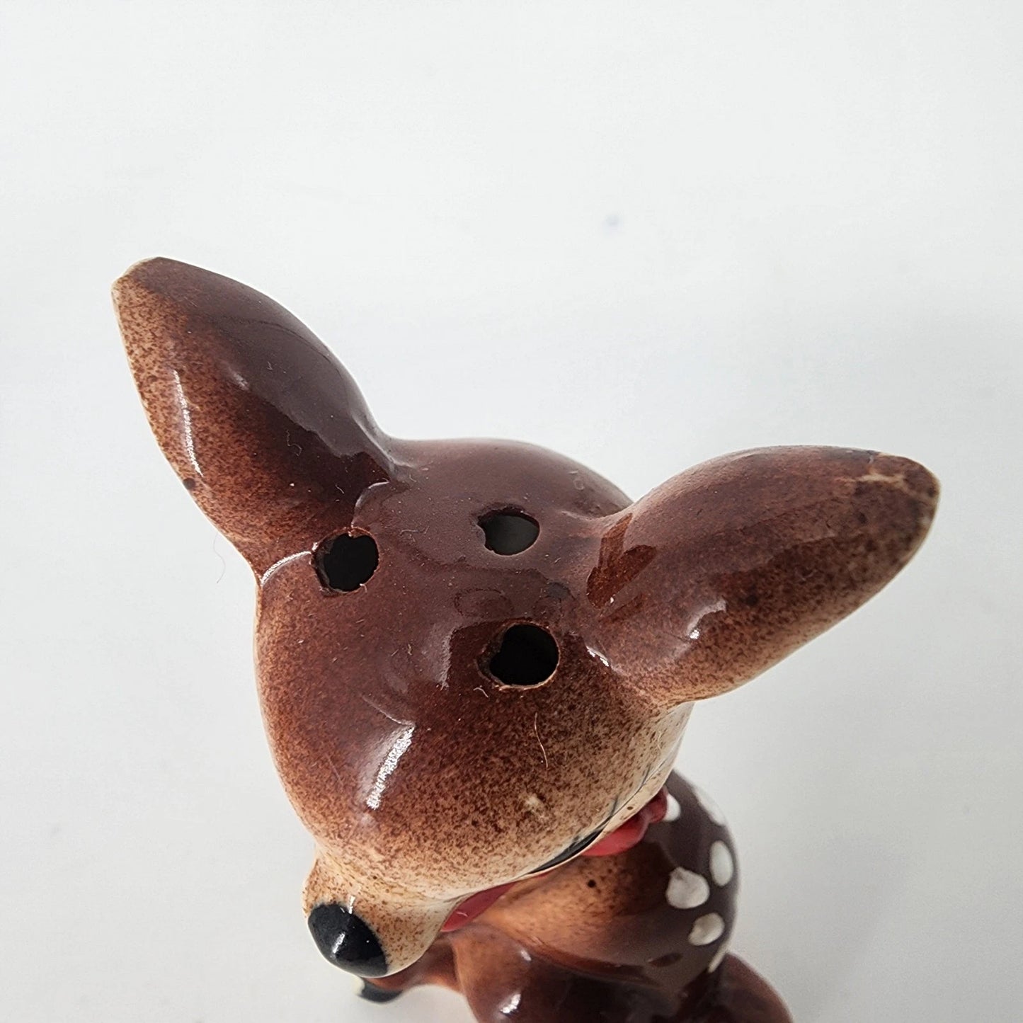 Spotted Fawn Deer Salt & Pepper Shakers Japan Ceramic Mid Century Vintage 1950's