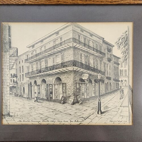 Pirates Parsonage Archie Boyd Framed Sketch Print Matted