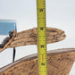 Jaclyn Smith Rimini Cork Wedge Sandals Tan Rhinestone Comfort