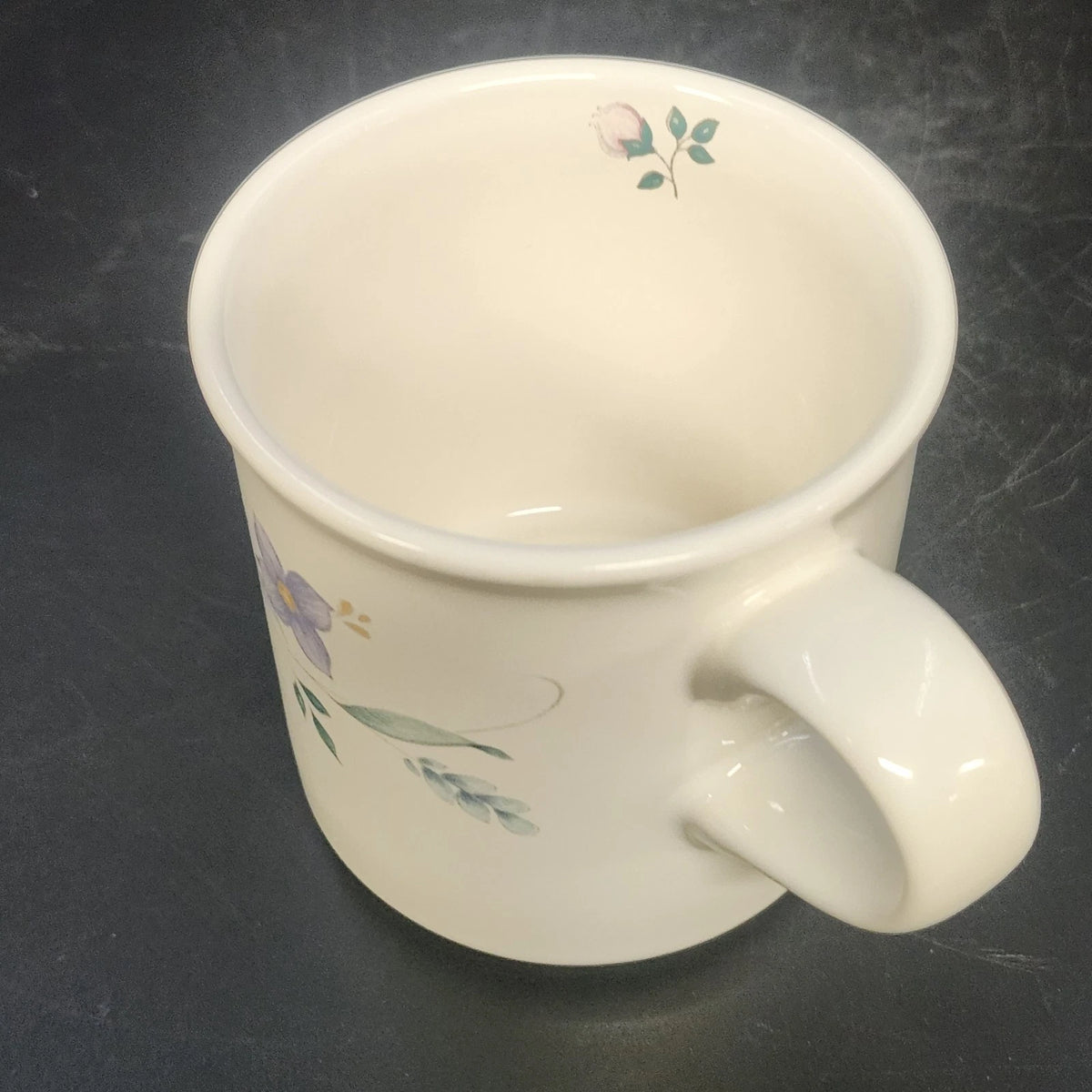 Pfaltzgraff April Floral Coffee Tea Mugs Cups Set of 4 Stoneware 3.25" USA