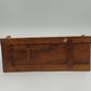 Hand Carved Natural Wood Expandable Book Rack Floral Bookends 17" Extend India