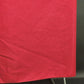 Red on Red Textured Linen Tablecloth 100" Long x 60" Wide Vintage