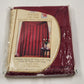 Interior Designs Paige 3 Pc Voile Window Panel & Scarf Set Dark Red 60”x84” NEW