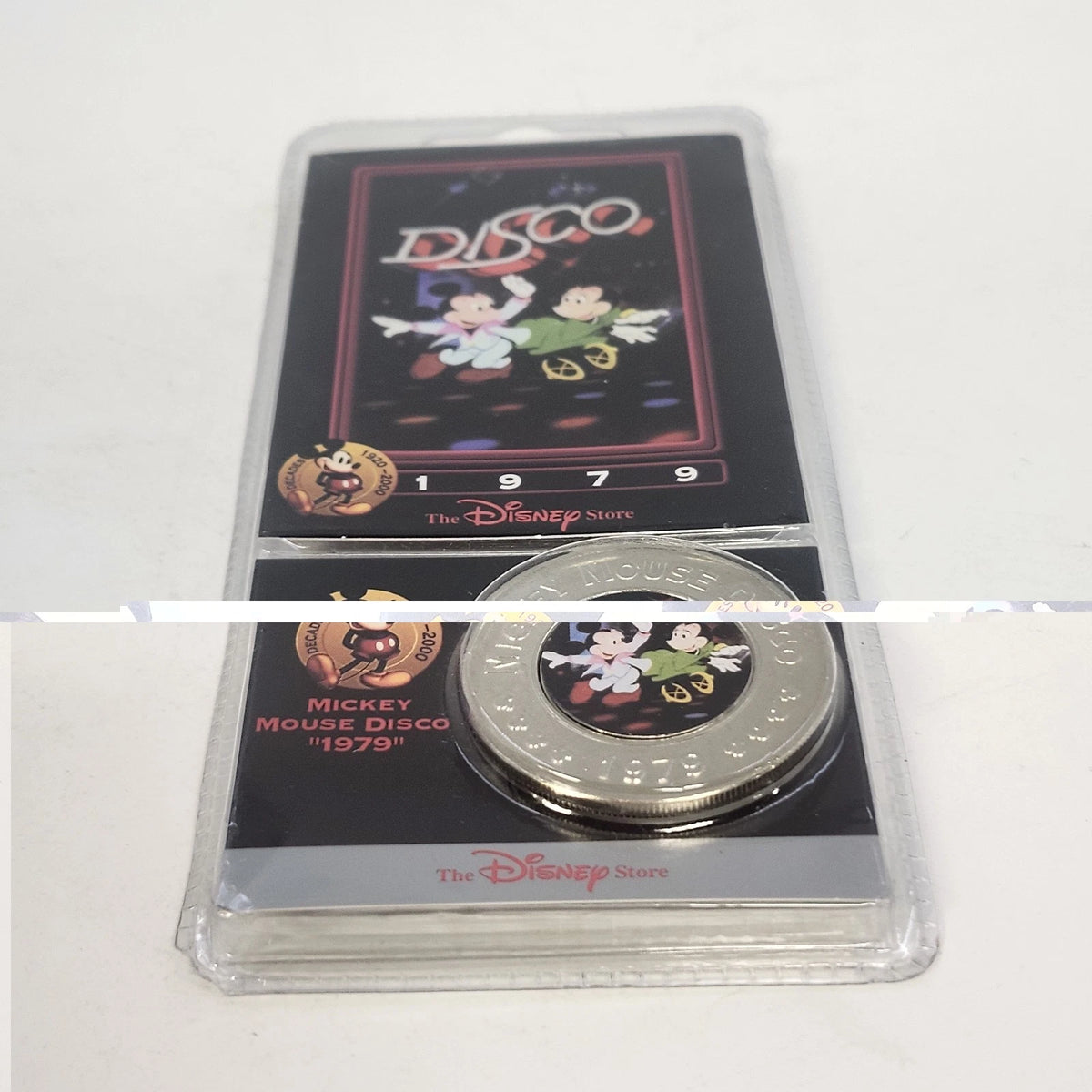 Disney Store Decades Coin #9 Mickey Minnie Mouse Disco 1979 Sealed Vintage China