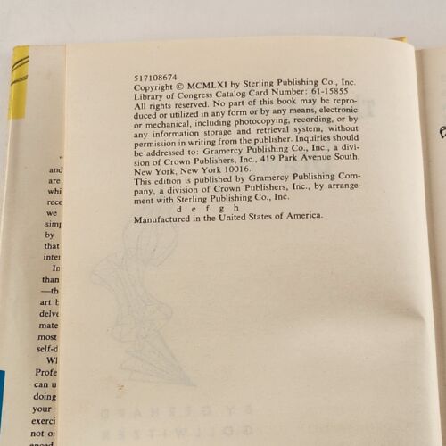 The Joy of Drawing by Gerhard Gollwitzer Hard Cover Book with Book Jacket