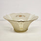 Vintage Lancaster Glass Yellow Floral Ceiling Light Shade