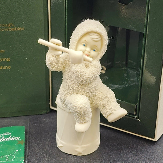 Department 56 Snowbabies Porcelain Figurine Vintage "I'll Play A Christmas Tune"