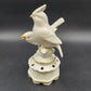 Bavaria White Porcelain Two Birds on Branch Figure by Gerold Co Tettau Gold Trim