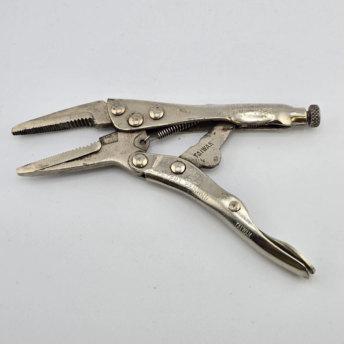Great Neck Long Nose Locking Pliers Lewis Razor Knife Ring Pliers Tool Lot 3