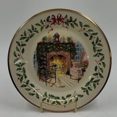 Lenox 1999 Annual Collector Christmas Plate 9th Series Numbered Winter's Warmth