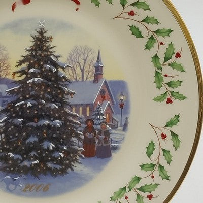 Lenox 2006 Annual Collector Christmas Plate 16th Series Numbered Christmas Tree