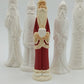 5 Ceramic Bisque Ornament Statue Figurines Thin Silhouette 6.5" One is Painted
