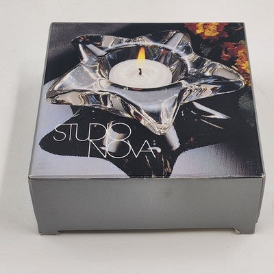 Studio Nova Starbright Crystal Votive Candle Holder w/ Box