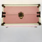 Pink Cass Toy Doll Trunk Wardrobe Case Clothes Accessories Storage 12" Vintage