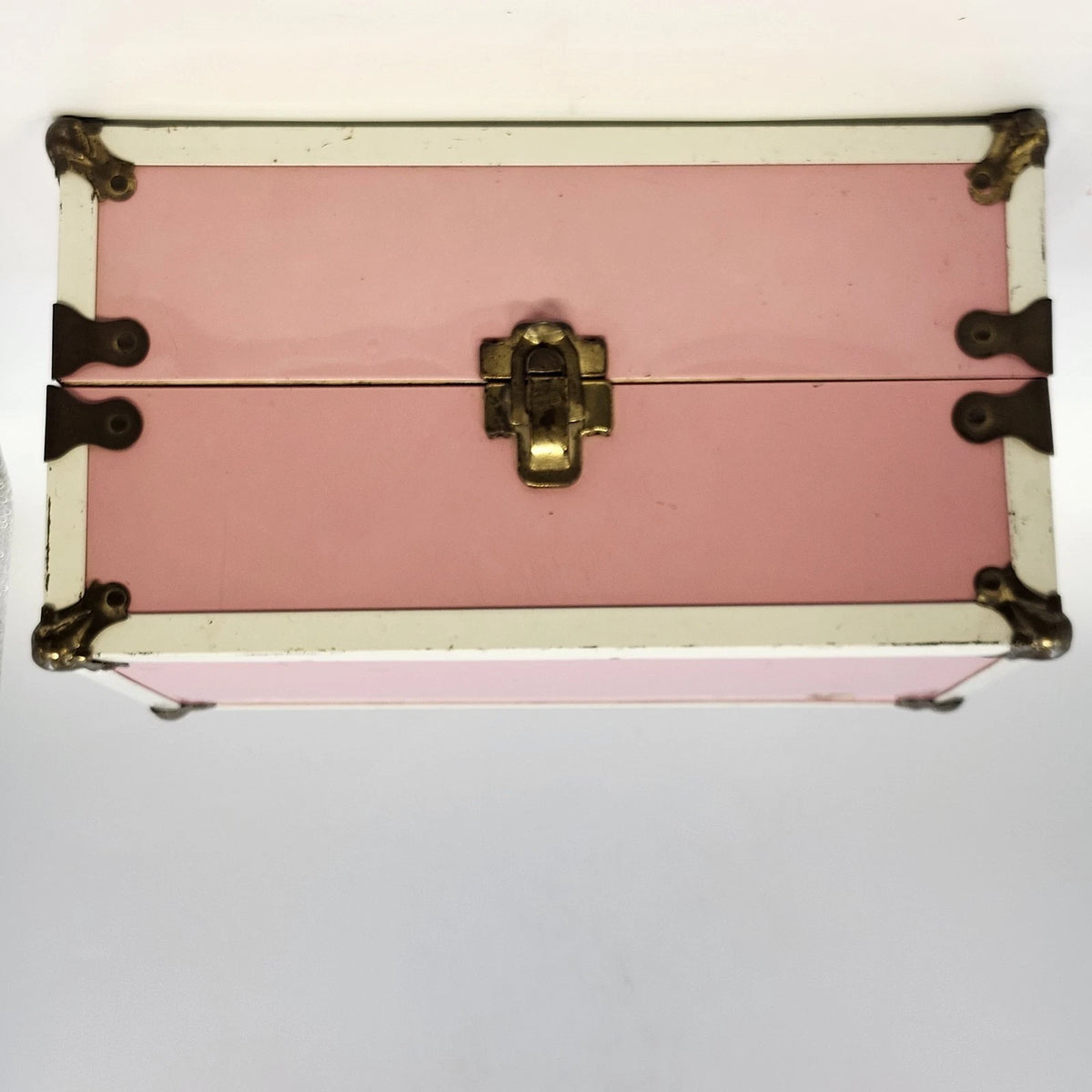 Pink Cass Toy Doll Trunk Wardrobe Case Clothes Accessories Storage 12" Vintage