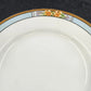6 Nebraska Blue Dessert Pie Plates 7" England Blue Rim Flower Accent J&G Meakin