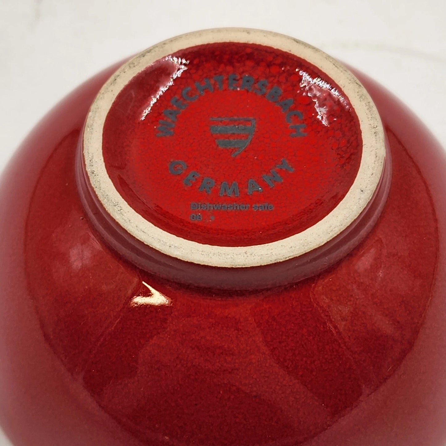 5 Waechtersbach Red Ice Cream Bowls 3.75" Fun Factory Ceramic Germany Vintage