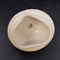 Strawberry Floral Leaves Ceramic Teapot with Ribbed Swirled Lid 6.5" Vtg Kitchen