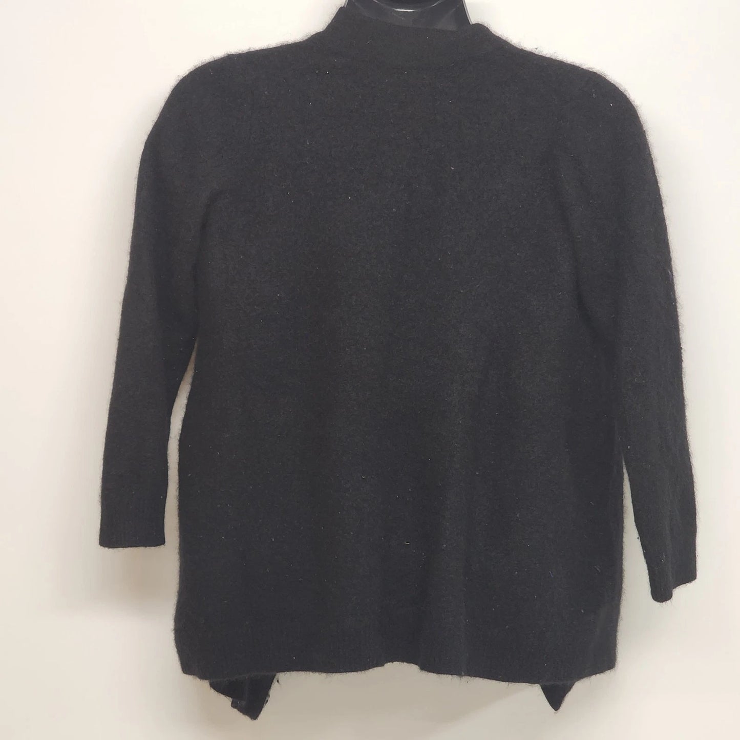 Cashmere Cardigan Sweater Black Size 1X Charter Club Women’s Knit Open Front Vtg
