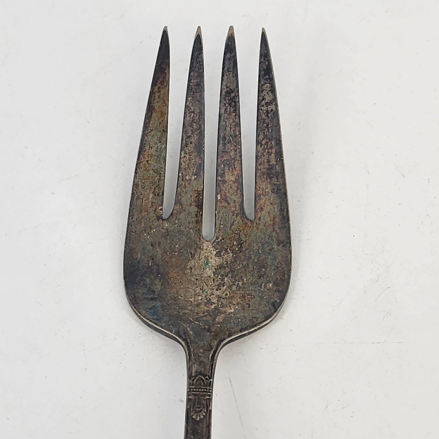 1847 Roger Bros First Love International Silverplate Cold Meat Serving Fork 1937