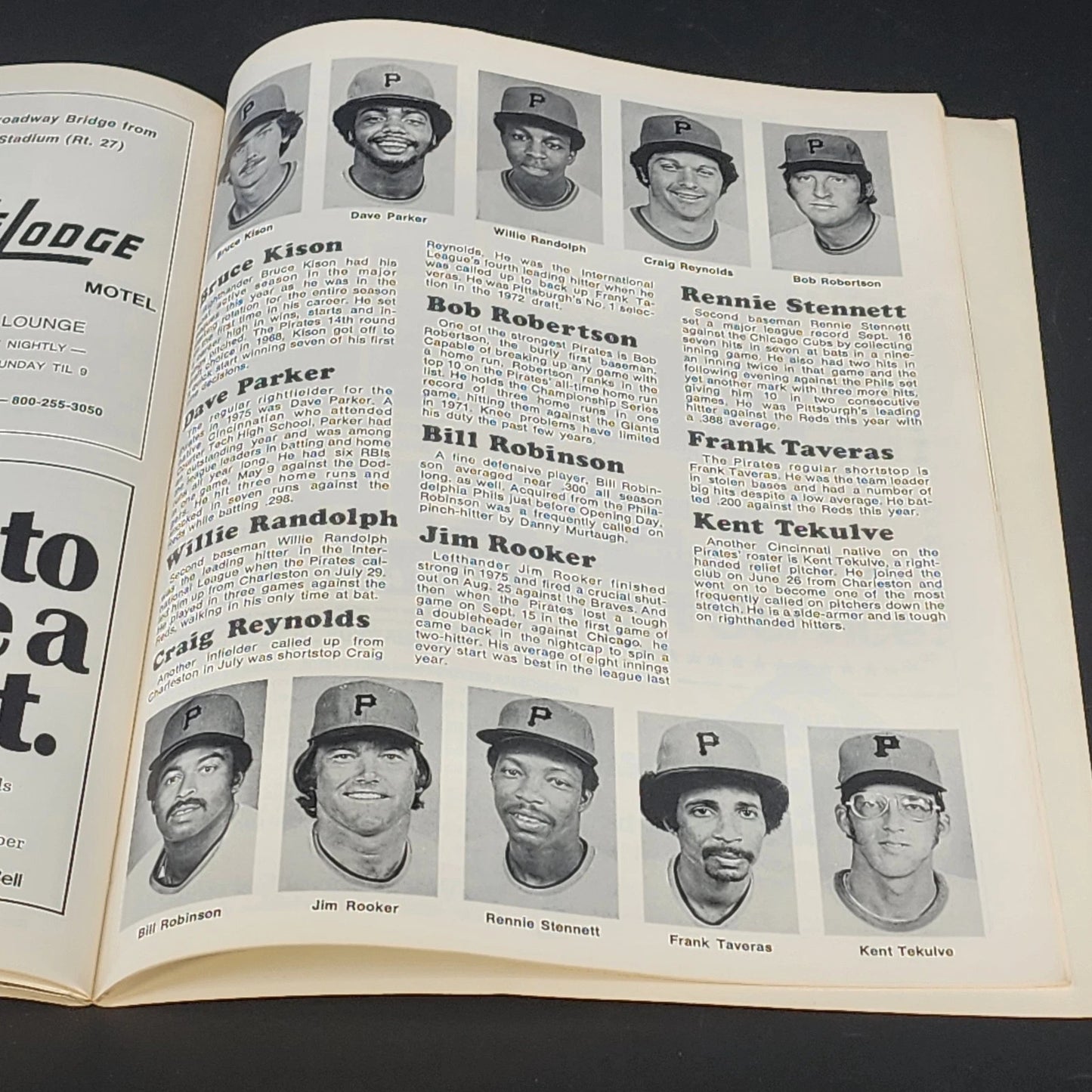 1975 NL Championship Series Program Reds vs Pirates MLB Vintage