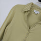 LOFT Ann Taylor Green Plaid Trim Blouse Womens Medium Top