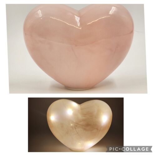 Heart Pink Accent Light Night Valentine Day Small 6.5" Romantic Mood Lighting